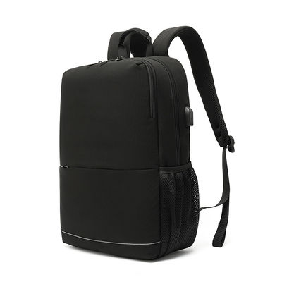 Tas ransel laptop perjalanan yang langsing dan tahan lama, tas ransel bisnis dengan port pengisian USB