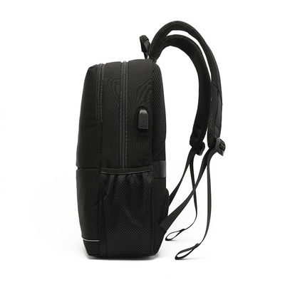 Tas ransel laptop perjalanan yang langsing dan tahan lama, tas ransel bisnis dengan port pengisian USB