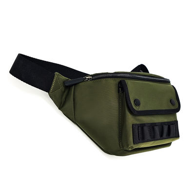 Green Color Fanny Hip Pack, Nylon Fanny Pinggang Tas Ringan
