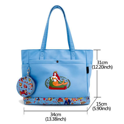 Tas Tote Sling Crossbody yang disesuaikan, Tas Tote Wanita Digtal Printing