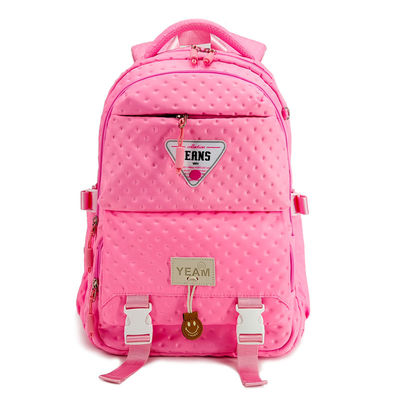 ODM Pink Unisex Tas Sekolah Rucksack Dengan Dua Bagian Utama