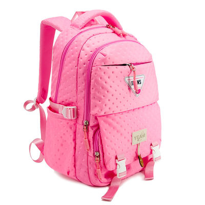 ODM Pink Unisex Tas Sekolah Rucksack Dengan Dua Bagian Utama