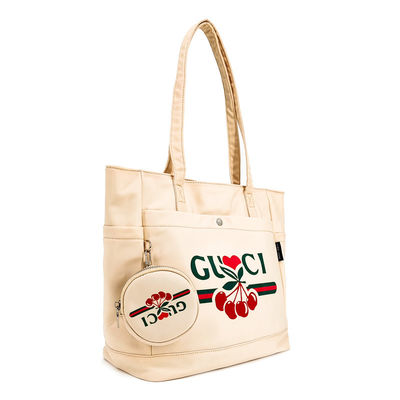 Canvas Digtal Pencetakan Crossbody Tote Tas Dengan Kantong Koin