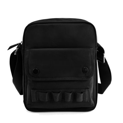 Travel Small Black Crossbody Bag Perpendicular dengan Handle Panjang OEM
