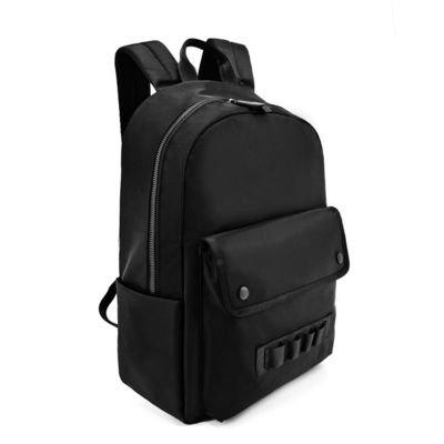 Unisex Tas ransel Nylon Ringan Ringan Hitam Warna OEM