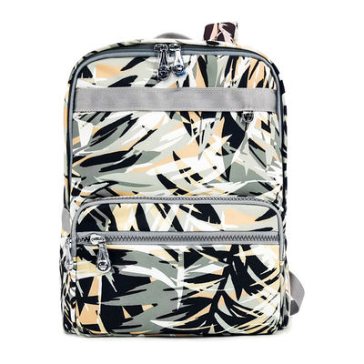 Cetak Daun Kain Lembut Tas ransel Ringan Water Repellent