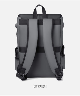 Tas laptop polyester terbalik ransel tahan air dengan kantong sepatu