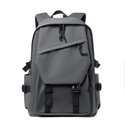 Tas ransel sekolah multifungsi tas ransel bahan nilon lembut dengan ritsleting