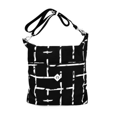 Fashion Style Crossbody Tote Handbag Dengan Penutupan Zipper Dan Ukuran Menengah