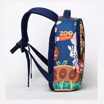 Kanvas tas ransel kecil modis dengan kunci ritsleting Multipurpose