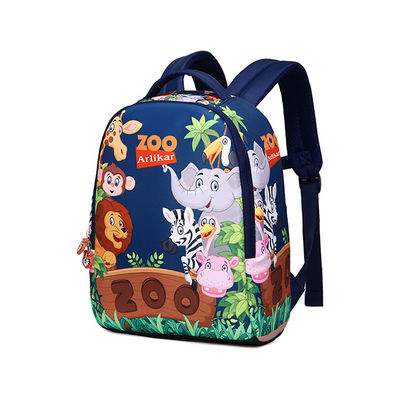 Kanvas tas ransel kecil modis dengan kunci ritsleting Multipurpose