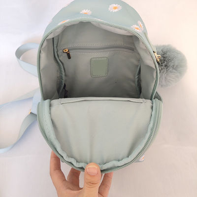 Tas Laptop Bergaya Biru Kecil Tas ransel Dengan Penutupan Zipper