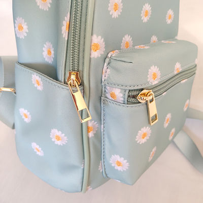 Tas Laptop Bergaya Biru Kecil Tas ransel Dengan Penutupan Zipper