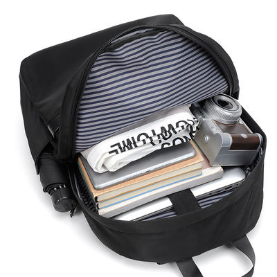 Unisex Mahasiswa Tas ransel Zipper Penutupan warna abu-abu Water Resistant