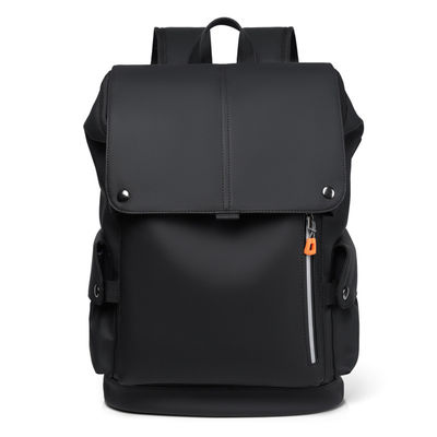 Waterproof tas sekolah nilon tas ransel warna hitam multifungsi