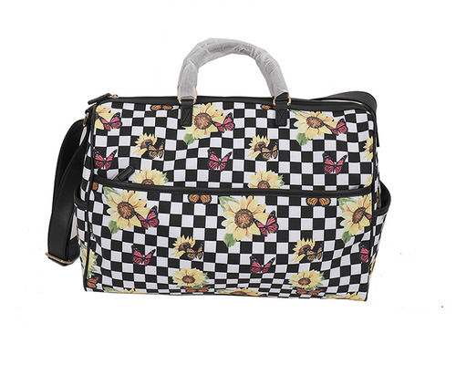 Tas Duffel Nylon tahan air dengan tali dan gagang yang dapat disesuaikan