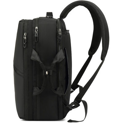 Tas Komputer Unisex Tas ransel Laptop Hitam Rucksack tahan air