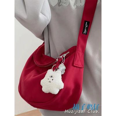 Tas Sling Crossbody yang dapat disesuaikan dengan material nilon poliester yang dapat disesuaikan