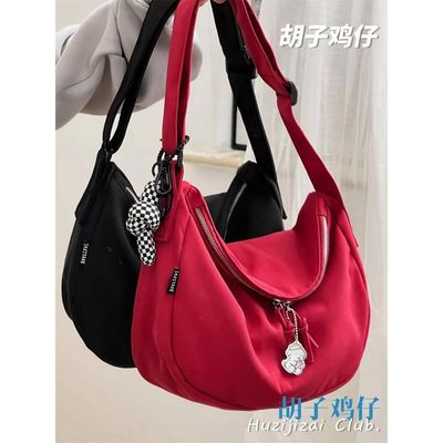 Tas Sling Crossbody yang dapat disesuaikan dengan material nilon poliester yang dapat disesuaikan
