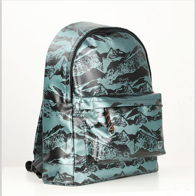 Tas ransel mini unisex modis, tas ransel kanvas santai dengan kantong ritsleting eksterior