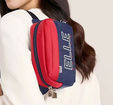 Unisex Heavy Duty Nylon Sling Bag Dengan Zipper Closure Multifungsi