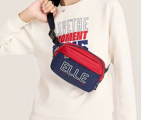 Unisex Heavy Duty Nylon Sling Bag Dengan Zipper Closure Multifungsi