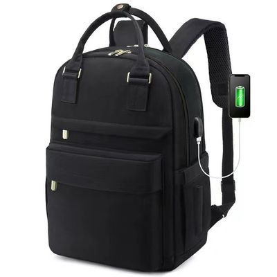 Backpack Desain Bernapas Tas Sekolah Bahan Nylon Dengan Tali Pinggang ODM