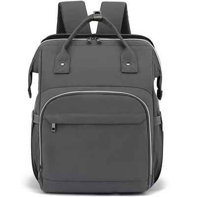Tas ransel laptop khusus dengan tutup ritsleting Genggam ganda