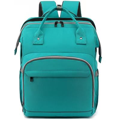 Bahan lapisan poliester Tote Bag Backpack Warna Hijau Untuk Semua Musim