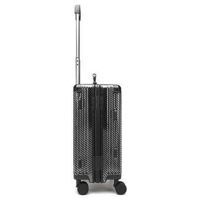 20 24 28 ABS+Pc Trolley Bagasi Bandara Kapasitas Besar Dengan Zipper yang Dapat Diekstensi