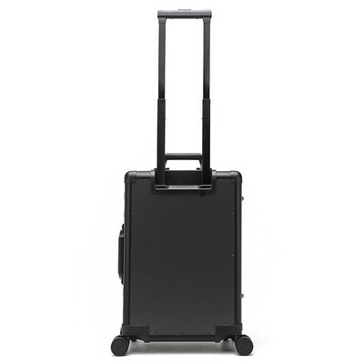 Unisex CFRP Travel Baggage Trolley Spinner Set koper aluminium