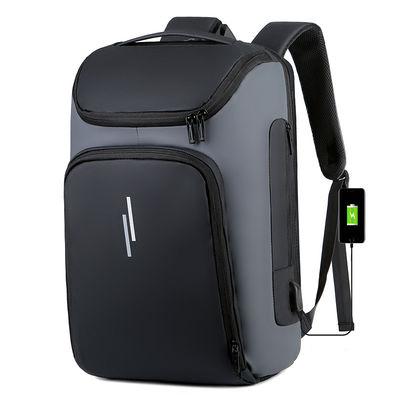 Tidak ada logo siap barang hitam laptop ransel rumit dan ransel mewah