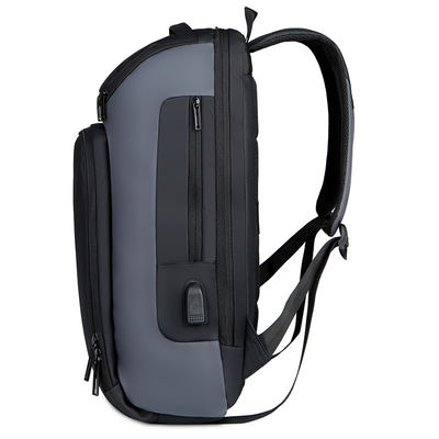 Tidak ada logo siap barang hitam laptop ransel rumit dan ransel mewah