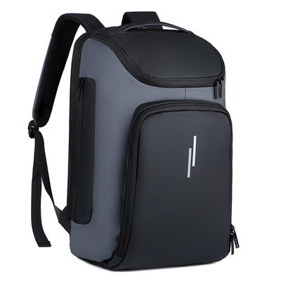 Tidak ada logo siap barang hitam laptop ransel rumit dan ransel mewah