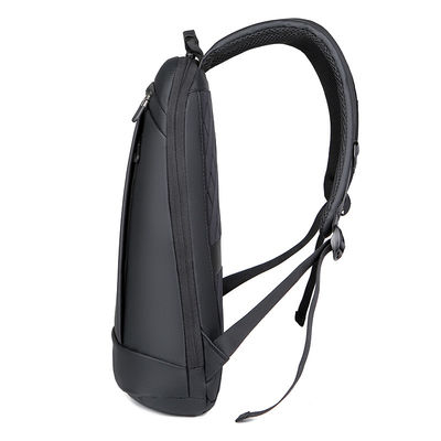 15.6 inci hitam tanpa logo tas ransel laptop unik EVA dibungkus kembali