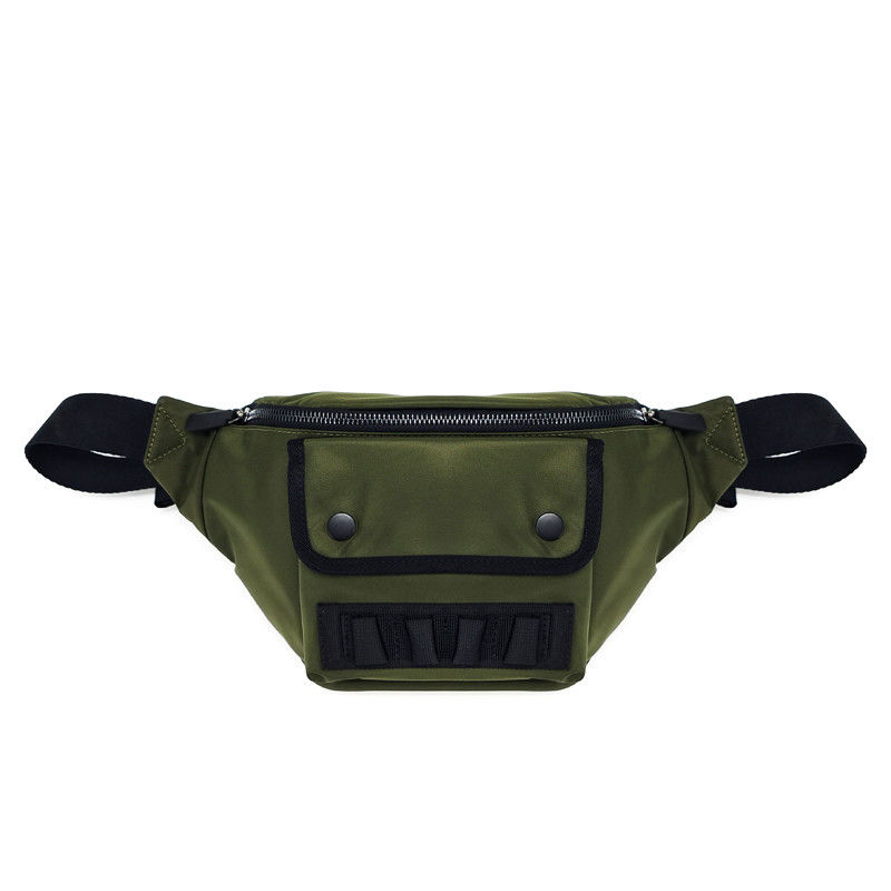 Green Color Fanny Hip Pack, Nylon Fanny Pinggang Tas Ringan