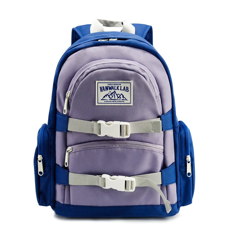 Tas Popok Nylon Lembut Tas ransel dengan 2 kantong luar Warna Biru