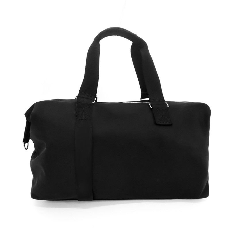 Tas Duffel Luar Ruangan Warna Hitam Dengan Lapisan Poliester Waterproof