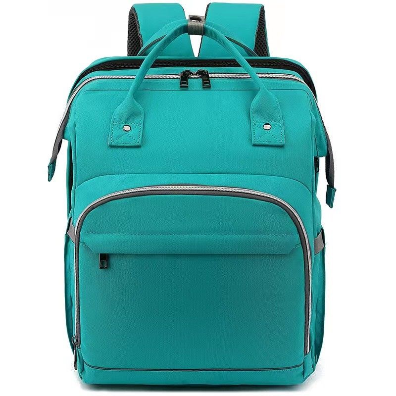 Bahan lapisan poliester Tote Bag Backpack Warna Hijau Untuk Semua Musim